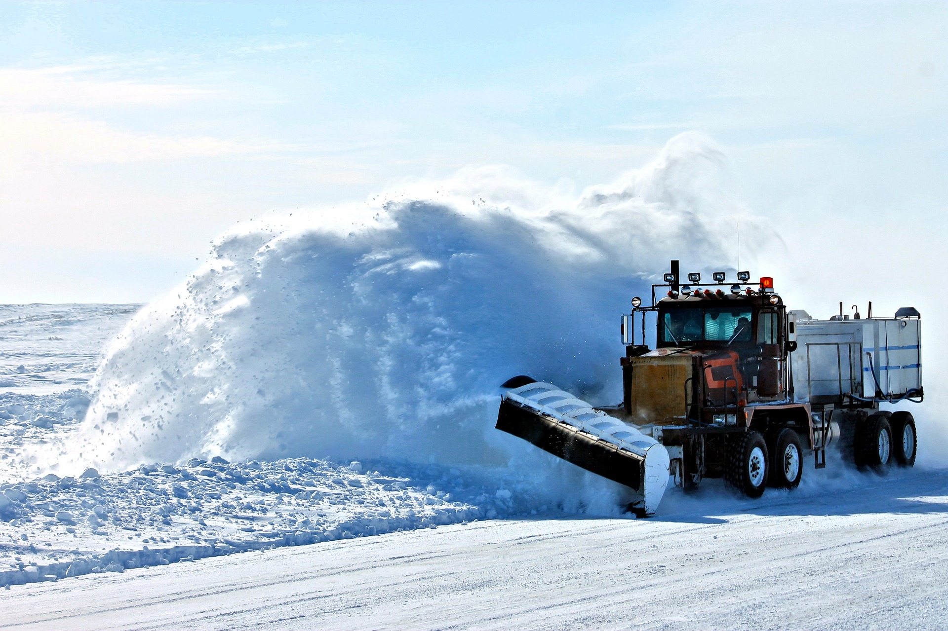 We can take care of your commercial snow and ice removal needs.